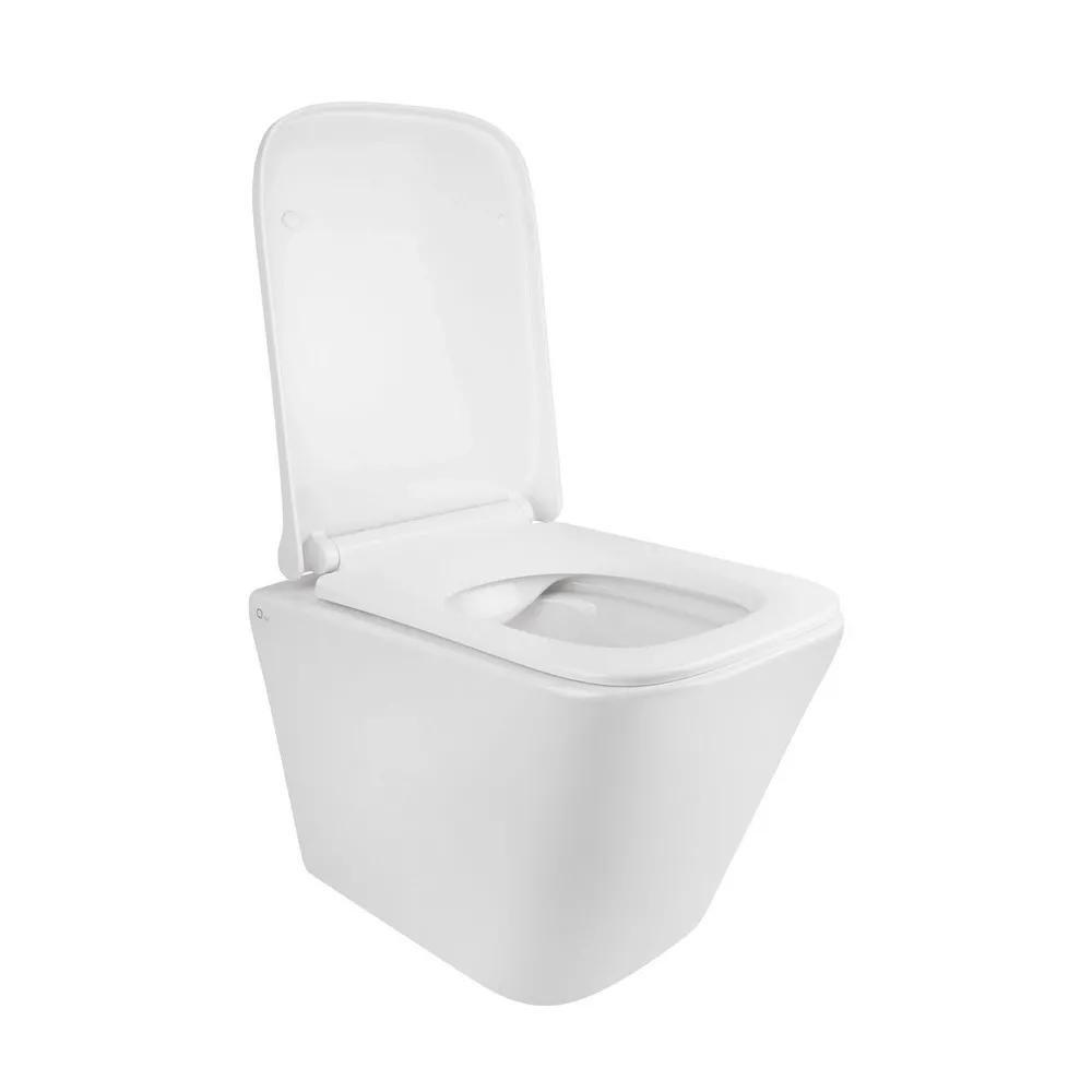 Готове рішення Qtap для ванної кімнати: підвісний унітаз Tern Rimless 490x340x350 + комплект інсталяції Nest 4 в 1 (кругла клавіша Chrome) Фото - 5