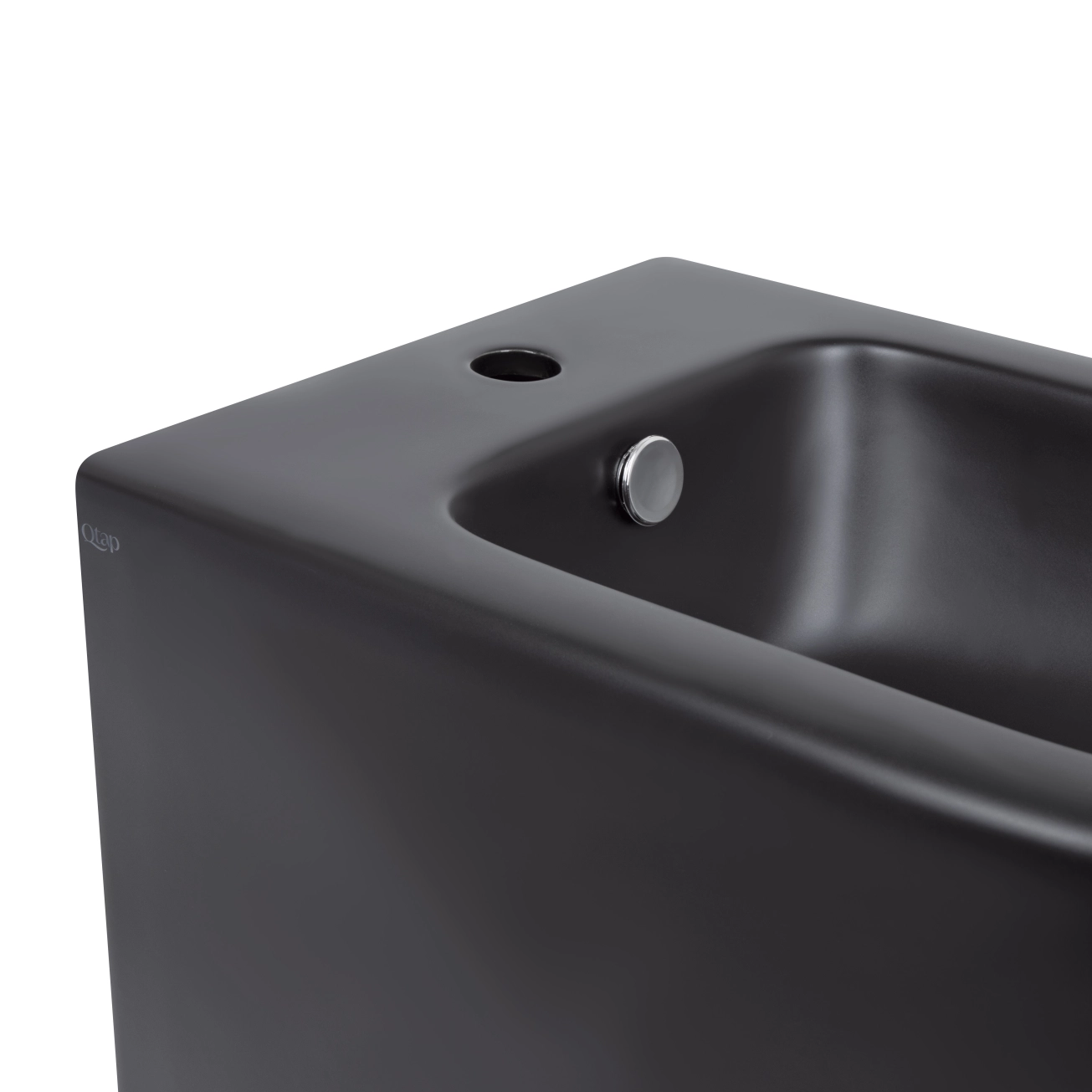 Біде підлогове Qtap Robin 565x360x405 Matt black QT13442141CMB Фото - 4