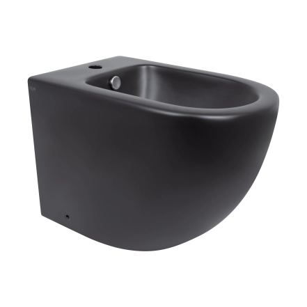 Биде напольное Qtap Robin 565x360x405 Matt black QT13442141CMB