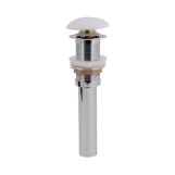 Донний клапан для раковини Qtap PU02 225х70х70 White (SD00044163) Фото - 2