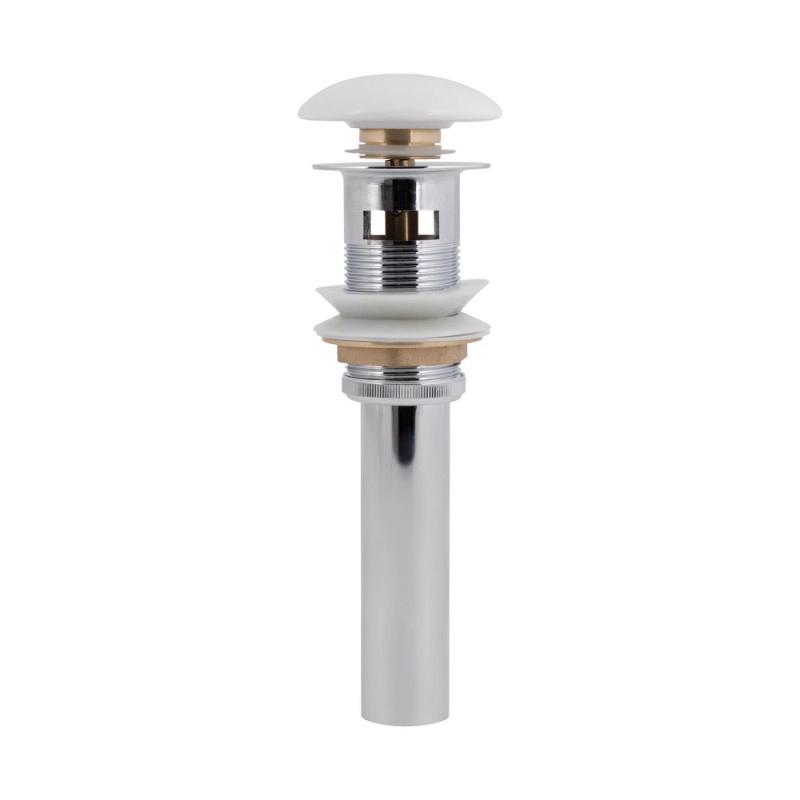 Донный клапан для раковины Qtap PU02O 225х70х70 White с переливом (SD00044164)