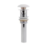 Донний клапан для раковини Qtap PU02O 225х70х70 White з переливом (SD00044164)
