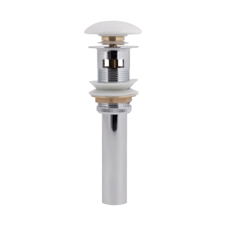 Донний клапан для раковини Qtap PU02O 225х70х70 White з переливом (SD00044164)