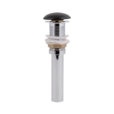 Донний клапан для раковини Qtap PU03 225х70х70 Matt black (SD00044165)
