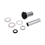 Донний клапан для раковини Qtap PU03 225х70х70 Matt black (SD00044165) Фото - 1