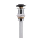 Донний клапан для раковини Qtap PU03 225х70х70 Matt black (SD00044165) Фото - 2