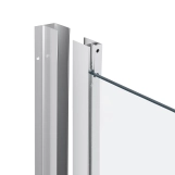 Душевая кабина Qtap Taurus CRM1011SC6 100x100 см, стекло Clear 6 мм, покрытие CalcLess без поддона Фото - 2