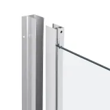 Душова кабіна Qtap Taurus CRM1011SC6 100x100 см, скло Clear 6 мм, покриття CalcLess без піддона Фото - 2