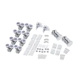 Душевая кабина Qtap Pisces CRM107-9SP5 75-90x75-90 см, стекло Pear 5 мм без поддона (SD00045270) Фото - 1