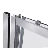 Душові двері в нішу Qtap Taurus CRM201-11.C6 110-120x200 см, скло Clear 6 мм, покриття CalcLess Фото - 2