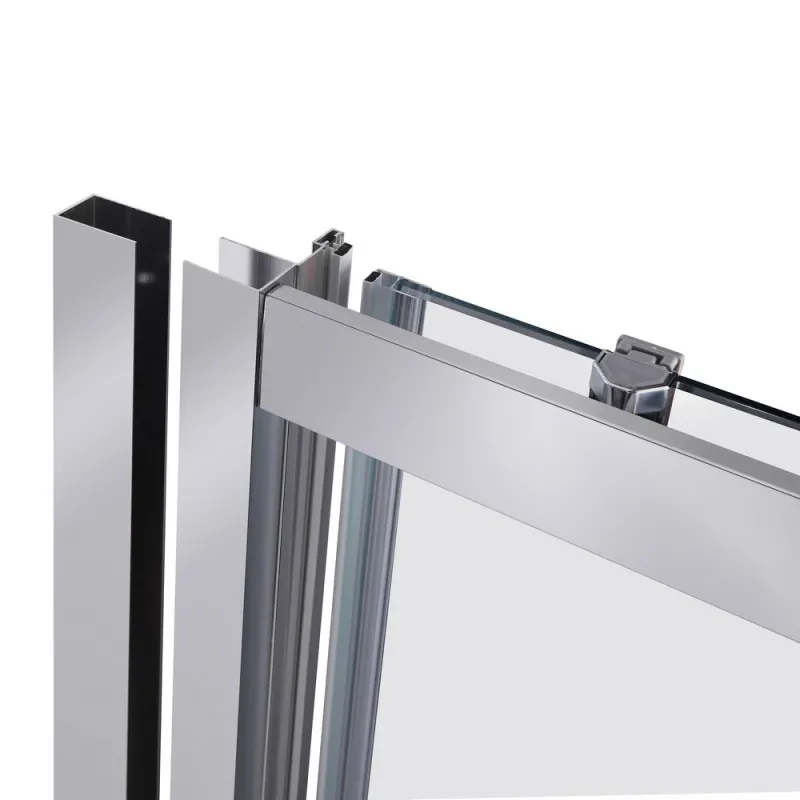 Душові двері в нішу Qtap Taurus CRM2012-13.C6 120-130x200 см, скло Clear 6 мм, покриття CalcLess (SD00045297) Фото - 6