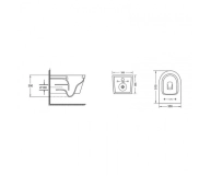 Унітаз підлоговий Qtap Swan безобідковий з сідінням Soft-close QT16223178W Фото - 1