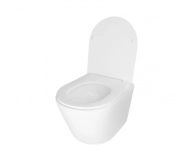 Унітаз підлоговий Qtap Swan безобідковий з сідінням Soft-close QT16223178W Фото - 5