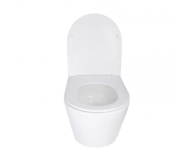 Унітаз підлоговий Qtap Swan безобідковий з сідінням Soft-close QT16223178W Фото - 6