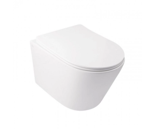 Унітаз підлоговий Qtap Swan безобідковий з сідінням Soft-close QT16223178W