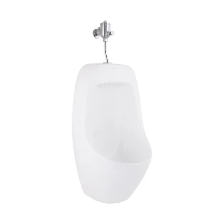 Пісуар підвісний Qtap Crow з краном-дозатором 390х330х660 White QT0588112HW