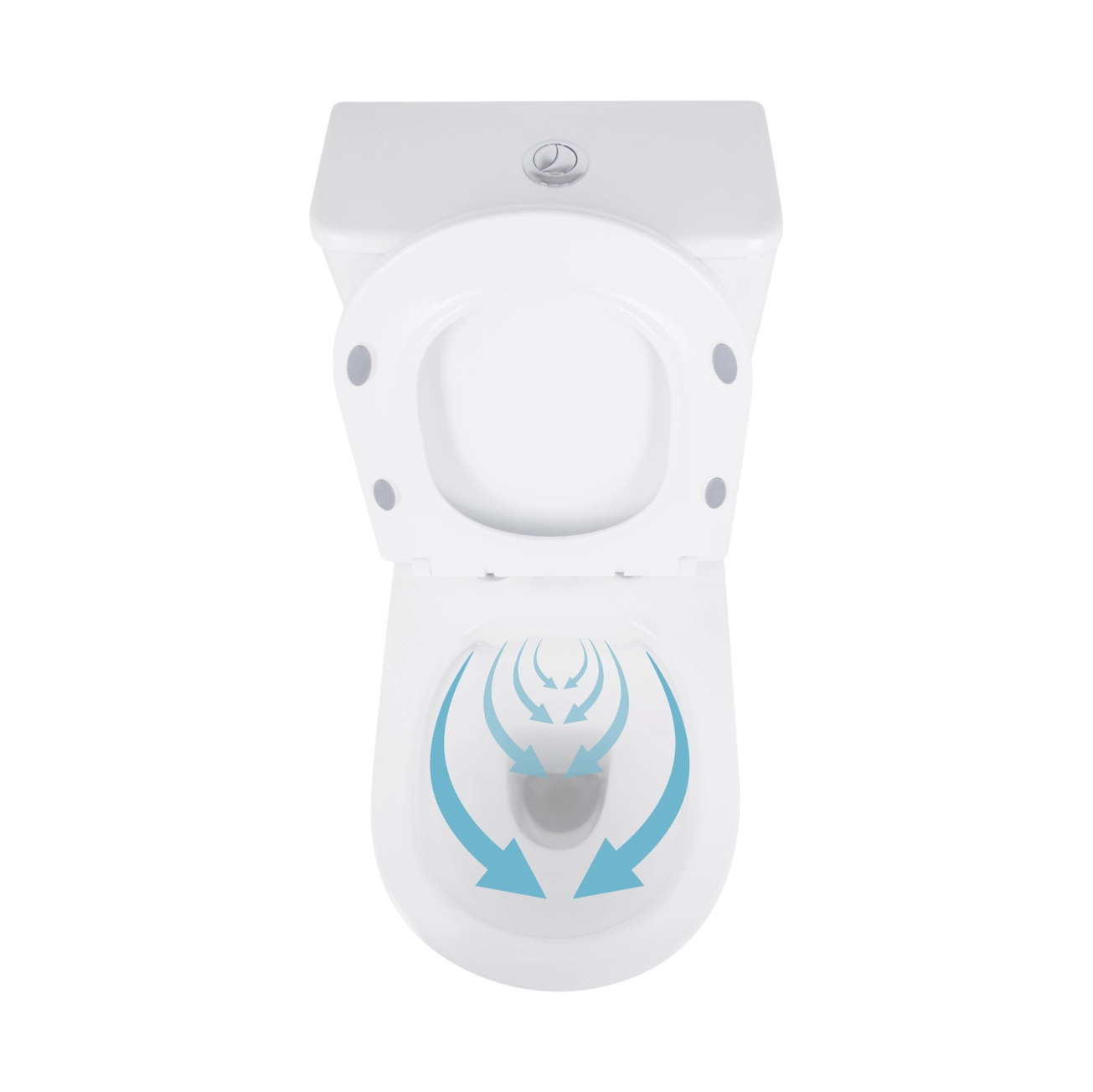 Унітаз-компакт Qtap Presto безобідковий з сідінням Soft-close QT24221217AW Фото - 5