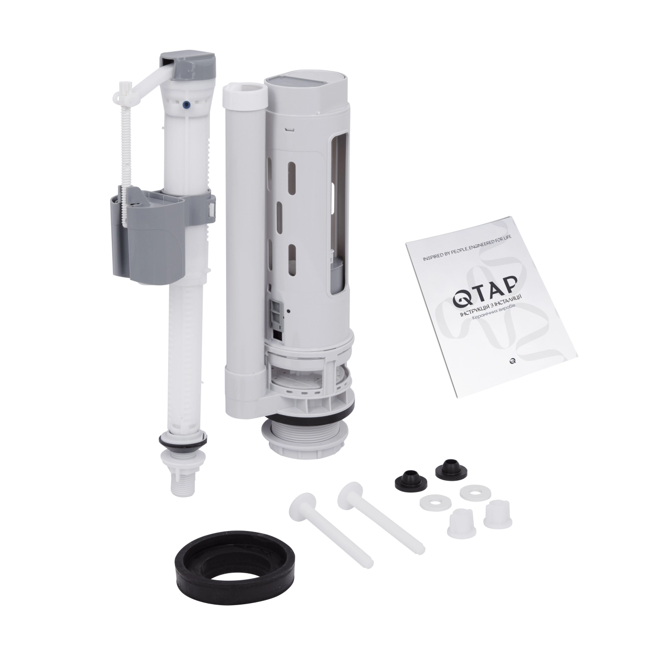 Унітаз-компакт Qtap Presto безобідковий з сідінням Soft-close QT24221217AW Фото - 8