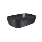 Раковина-чаша Qtap Robin 610х400х145 Matt black с донным клапаном QT132143PMBMB Фото - 3