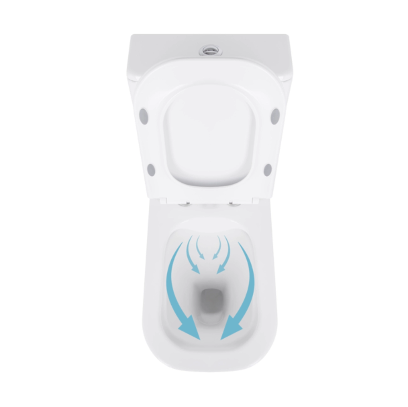 Унитаз-компакт Qtap Nando безободковый с сиденьем Soft-close QT12221222AW Фото - 5