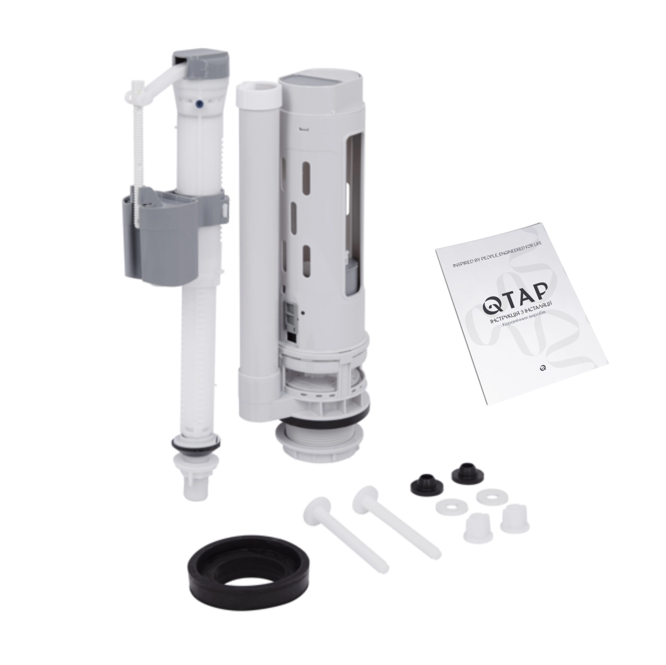 Унитаз-компакт Qtap Nando безободковый с сиденьем Soft-close QT12221222AW Фото - 8
