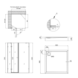 Душевой поддон Qtap Tern 309912C 90x90x12 см + сифон Фото - 1