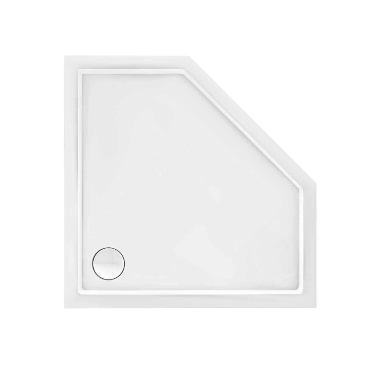 Душовий піддон Qtap Diamond 301112 100x100x12 см + сифон Фото - 2