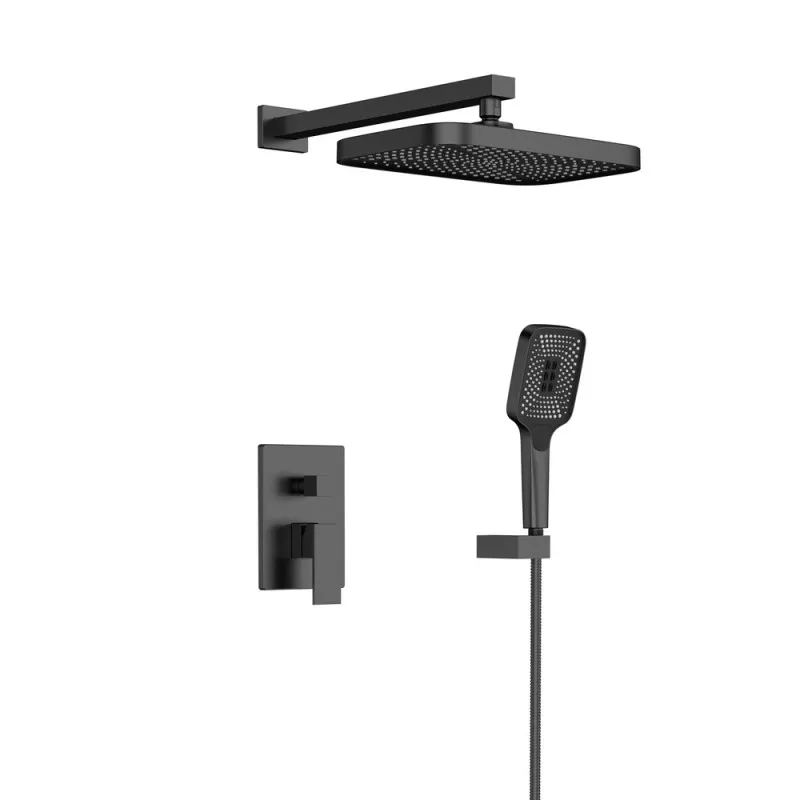 Душевая система универсальная Qtap Aquarius QTAQA64103NGB Black Matt (SD00047510)