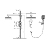 Душова система універсальна Qtap Aquarius QTAQA64103NGB Black Matt (SD00047510) Фото - 6