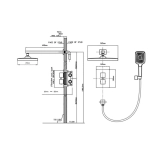 Душова система універсальна Qtap Aquarius термостатична TAQA65T103NGC Chrome (SD00047511) Фото - 6