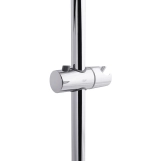 Душова стійка з тримачем універсальна Qtap Lepit 665 мм округла QTLEP82103OC Chrome Фото - 2