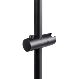 Душова стійка з тримачем універсальна Qtap Lepit 665 мм округла QTLEP82103OB Black Matt Фото - 3