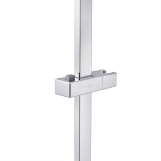Душова стійка з тримачем універсальна Qtap Lepit 705 мм прямокутна QTLEP82103NC Chrome Фото - 2