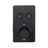 Смеситель для душа Qtap Votice термостатический скрытого монтажа на два потребителя QTVOT6442T105NKB Black Matt Фото - 2