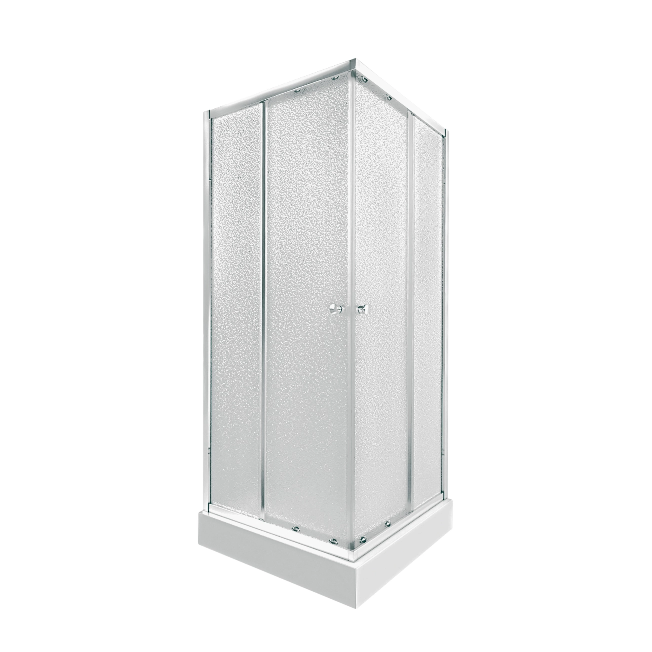 Набор Qtap душевая кабина Presto CRM1088SP5 Pear 1970x800x800 мм + поддон Tern 308812C 80x80x12 см с сифоном