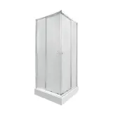 Набір Qtap душова кабіна Presto CRM1099SP5 Pear 1970x900x900 мм + піддон Tern 309912C 90x90x12 см з сифоном (SD00048939)
