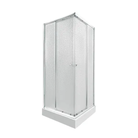 Набор Qtap душевая кабина Presto CRM1099SP5 Pear 1970x900x900 мм + поддон Tern 309912C 90x90x12 см с сифоном (SD00048939)