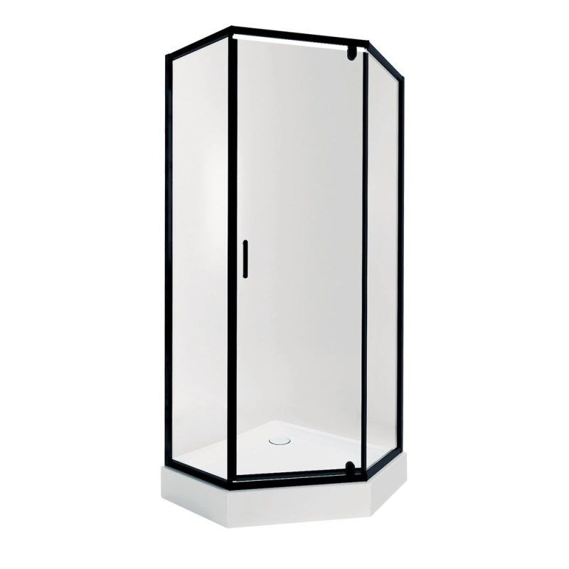 Набор Qtap душевая кабина Scorpio BLA10995-AC6 Clear 2120x900x900 мм + поддон Diamond 309912 90x90x12 см с сифоном (SD00048942)