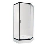 Набор Qtap душевая кабина Scorpio BLA10995-AC6 Clear 2120x900x900 мм + поддон Diamond 309912 90x90x12 см с сифоном (SD00048942)