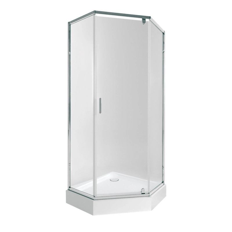 Набір Qtap душова кабіна Scorpio CRM10995-AC6 Clear 2120x900x900 мм + піддон Diamond 309912 90x90x12 см з сифоном (SD00048943)