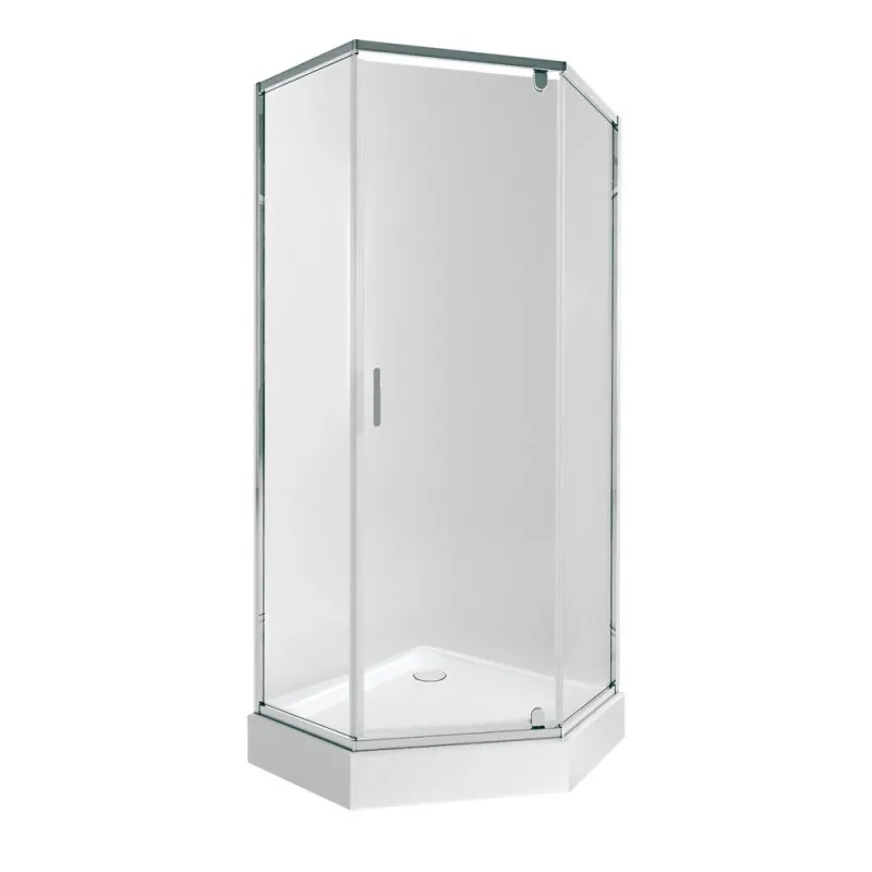 Набор Qtap душевая кабина Scorpio CRM10995-AC6 Clear 2120x900x900 мм + поддон Diamond 309912 90x90x12 см с сифоном (SD00048943)