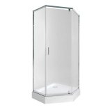 Набір Qtap душова кабіна Scorpio CRM10995-AC6 Clear 2120x900x900 мм + піддон Diamond 309912 90x90x12 см з сифоном (SD00048943)