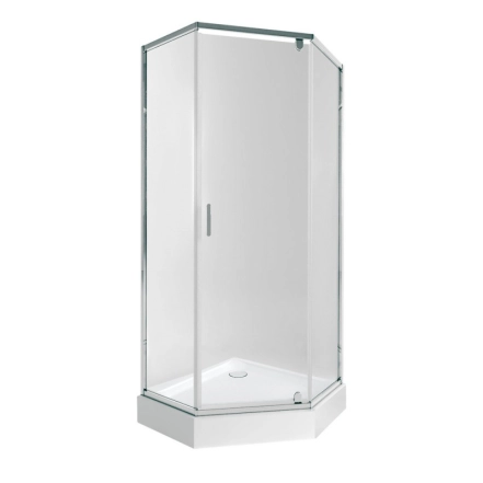 Набір Qtap душова кабіна Scorpio CRM10995-AC6 Clear 2120x900x900 мм + піддон Diamond 309912 90x90x12 см з сифоном (SD00048943)