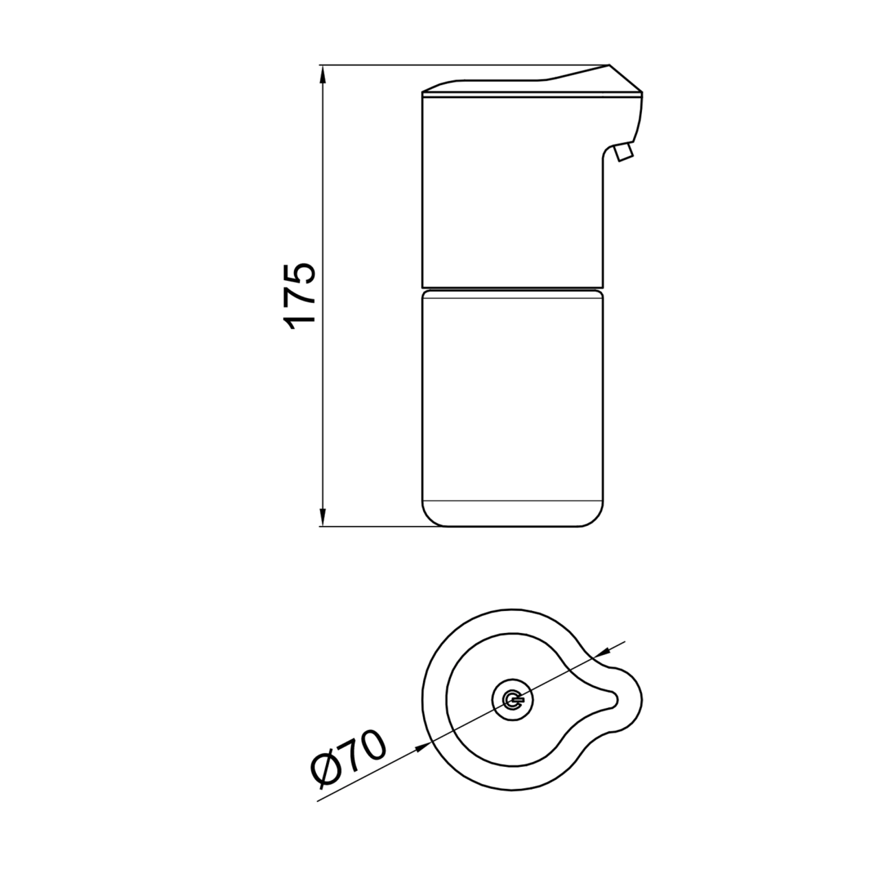 Дозатор для рідкого мила пінний Qtap Pohodli автоматичний 4,5V QT144WH42925 White Фото - 1