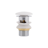Донний клапан Pop-up для біде Qtap 70х70х110 mm White з переливом (SD00049172)