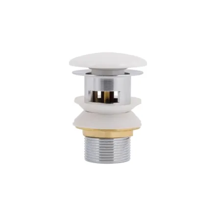 Донний клапан Pop-up для біде Qtap 70х70х110 mm White з переливом (SD00049172)