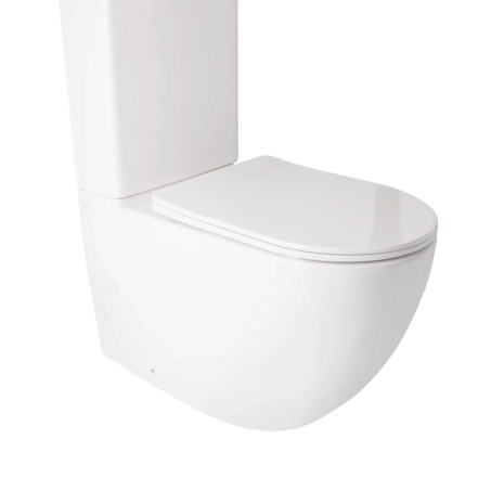 Qtap Jay чаша унитаза напольного гор. выпуск, нижняя подводка, без сиденья 680*370*815mm WHITE