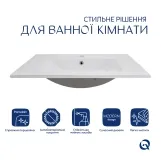 Раковина Qtap Albatross 720x460x180 White без донного клапана QT01113070CW Фото - 2