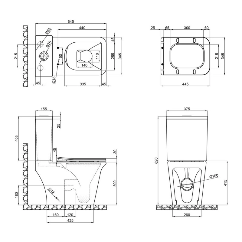 Бачок для унитаза Qtap Kalao QT08221213AW1 (SD000503790 Фото - 5