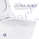 Унітаз підвісний Qtap Robin Mew безобідковий з сидінням Soft-close QT13332381АSW Фото - 4